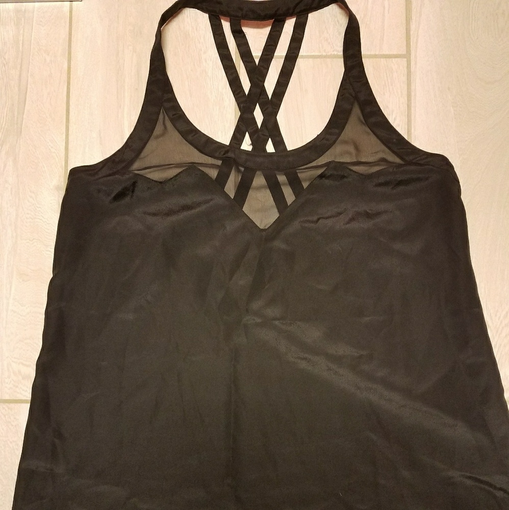 NWOT Kardashian Kollection Mesh Detail Top